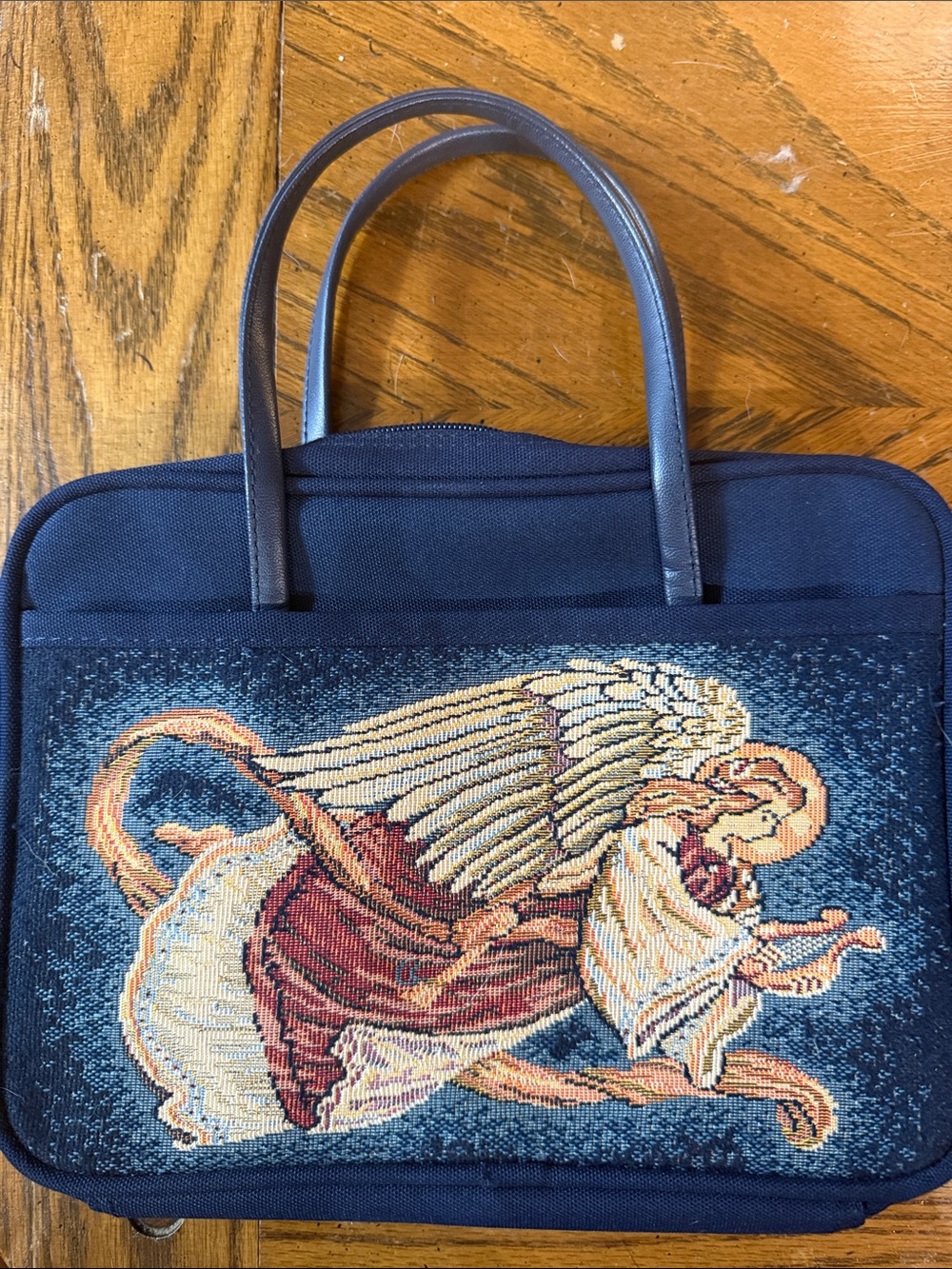 Zondervan Gifts Large Navy Angel Tapestry
Bible Book Cover Carrying Case